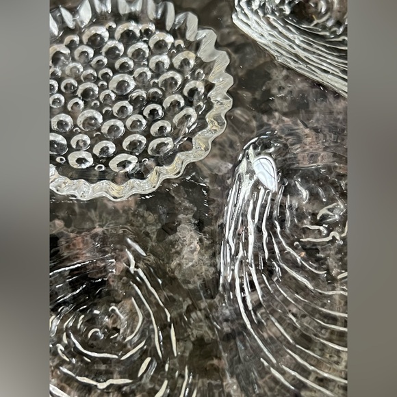 Cristal d´Arques Embossed Shell Centerpiece Bowl 12.5